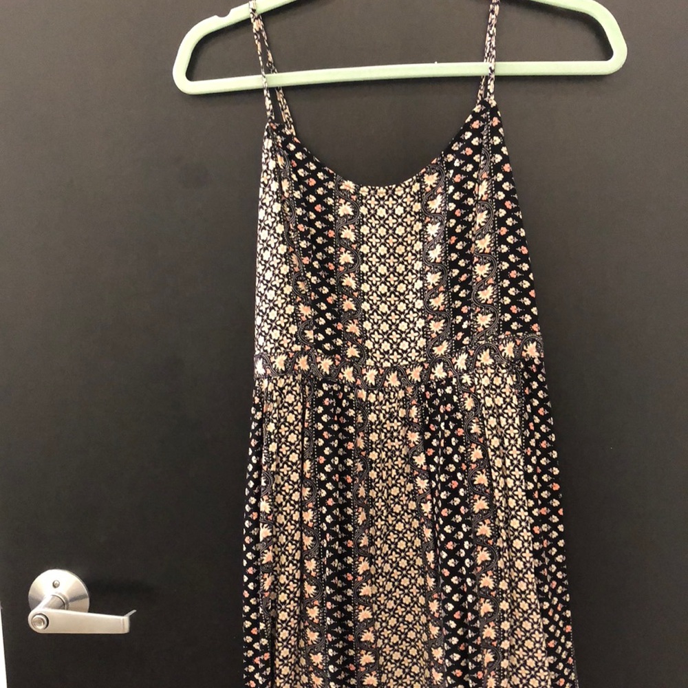 Back Cut Out Floral Dress